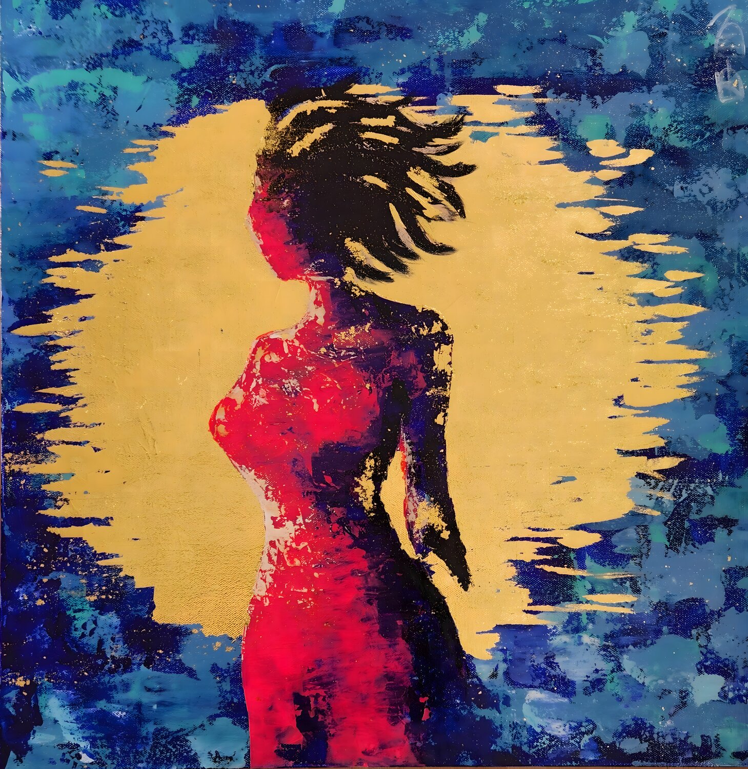 Sun Echo Nara Ziyou Original painting for sale