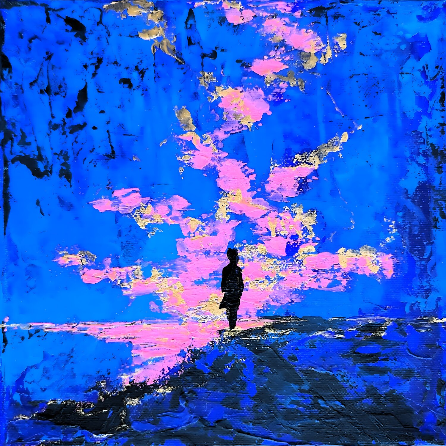 Luminous Midnight III Nara Ziyou Original painting for sale