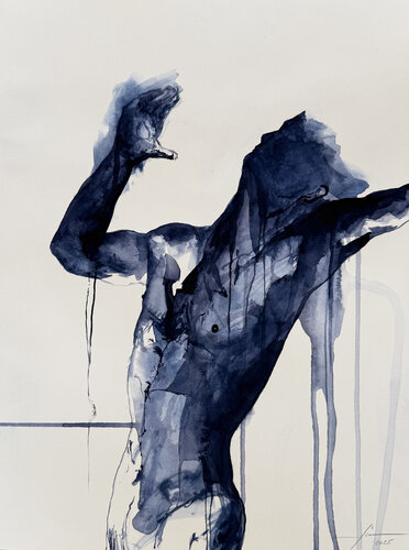 Between water and skin by Marcello Fischer, Painting for Sale on Select