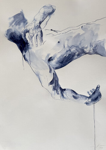 Floating by Marcello Fischer, Painting for Sale on Select