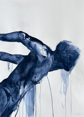 Fighting and letting go by Marcello Fischer, Painting for Sale on Select