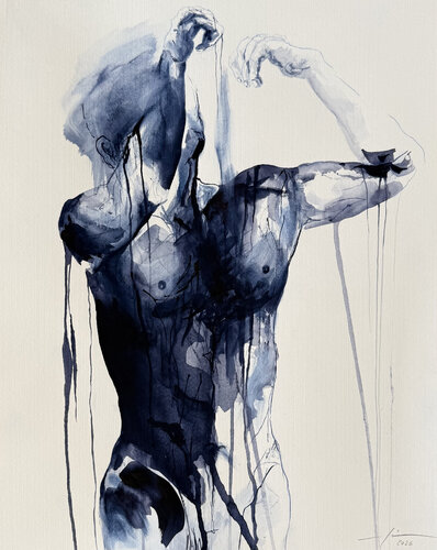 The tension by Marcello Fischer, Painting for Sale on Select