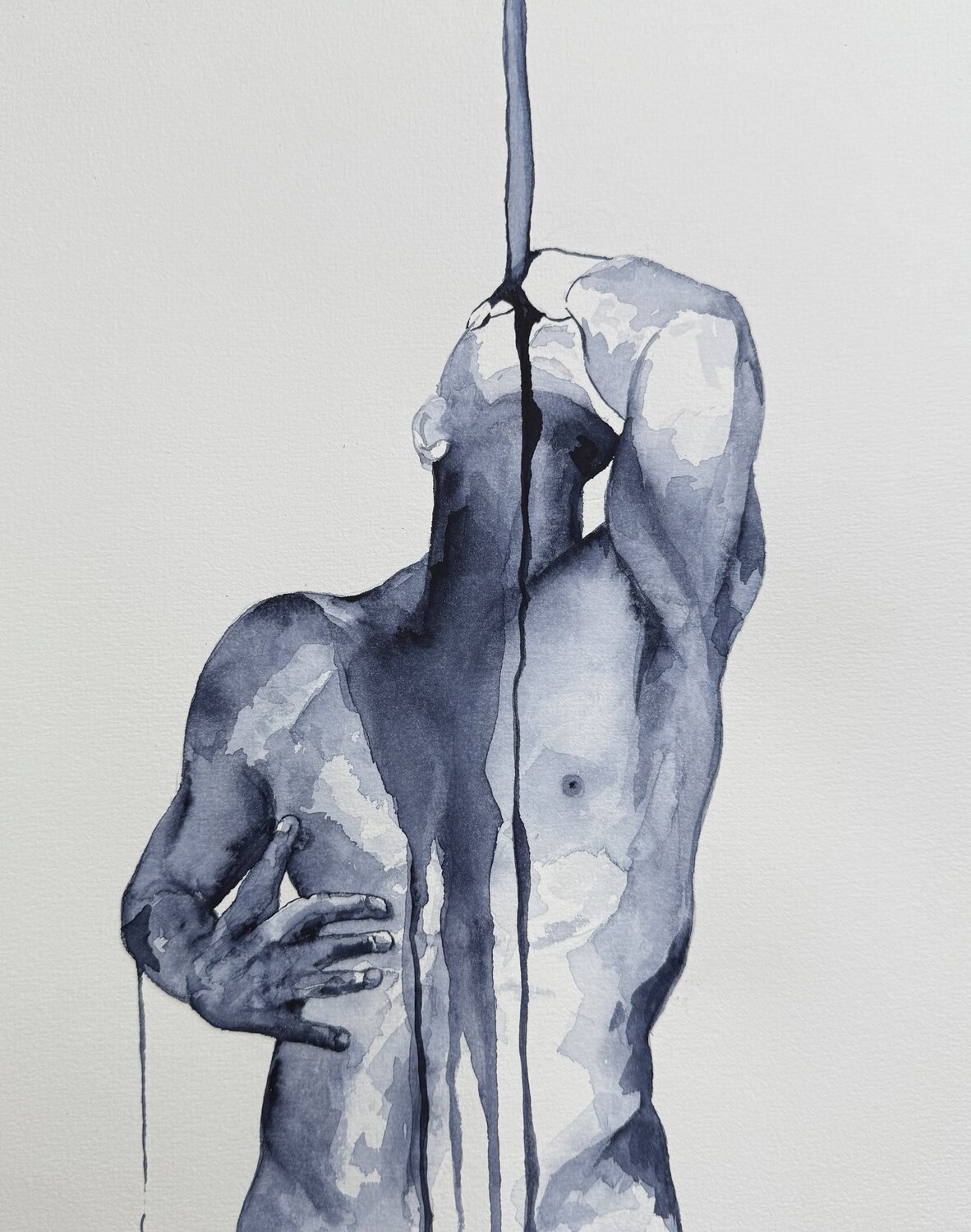 Masculine  contours Marcello Fischer Original painting for sale