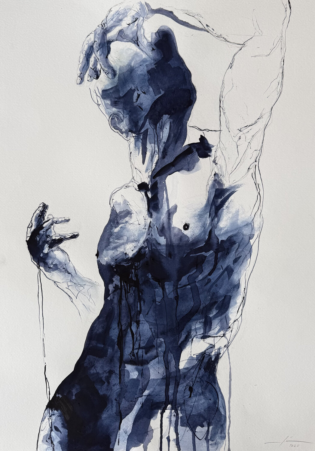 The body Marcello Fischer Original painting for sale