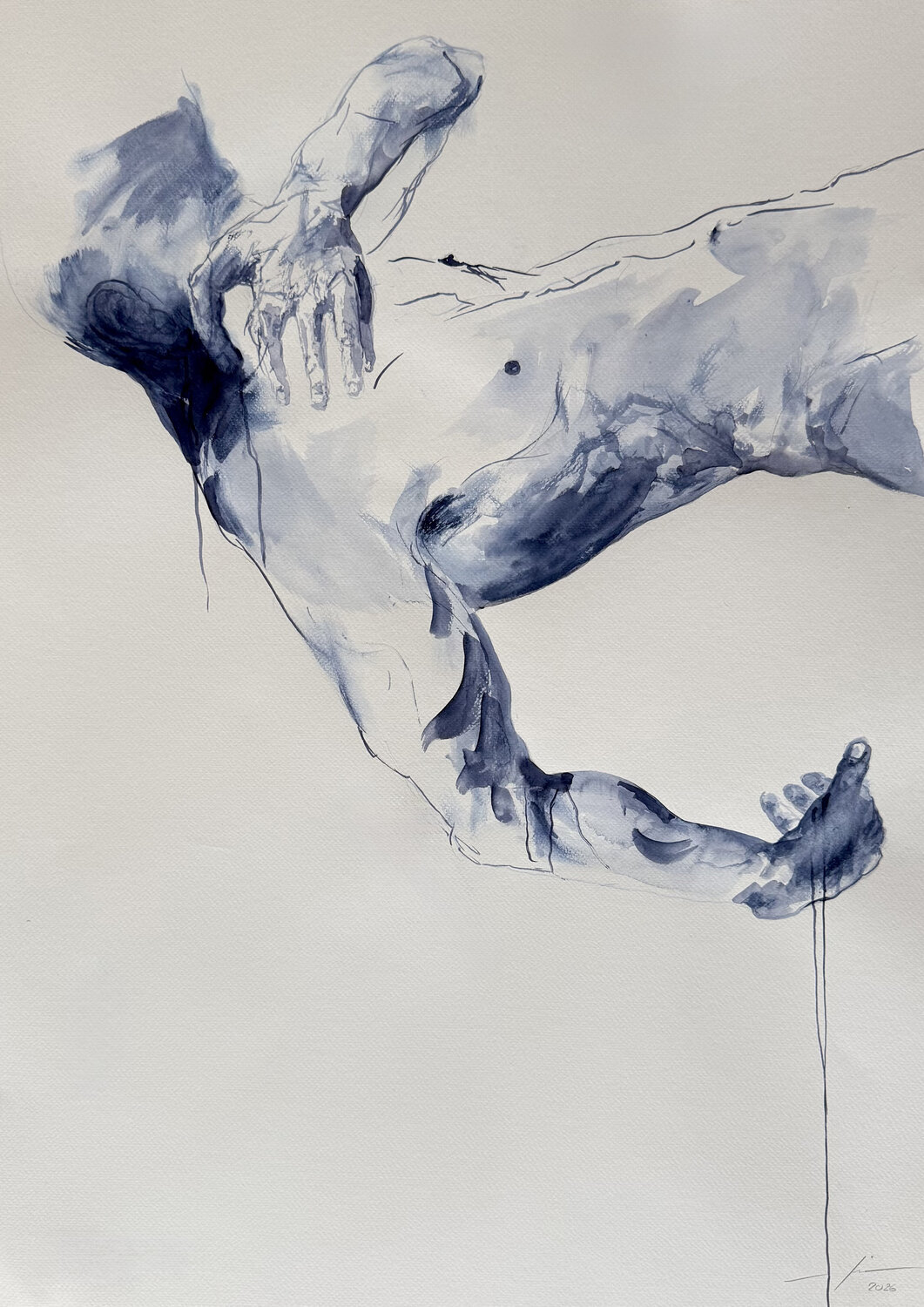 Floating Marcello Fischer Original painting for sale