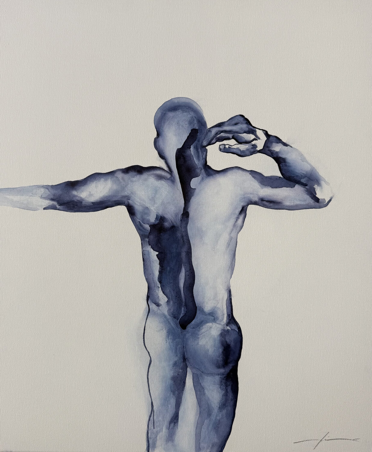 Im inneren des Stroms Marcello Fischer Original painting for sale