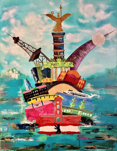 Berlin Trilogie 3 by Rebecca Rieger, Painting for Sale on Select