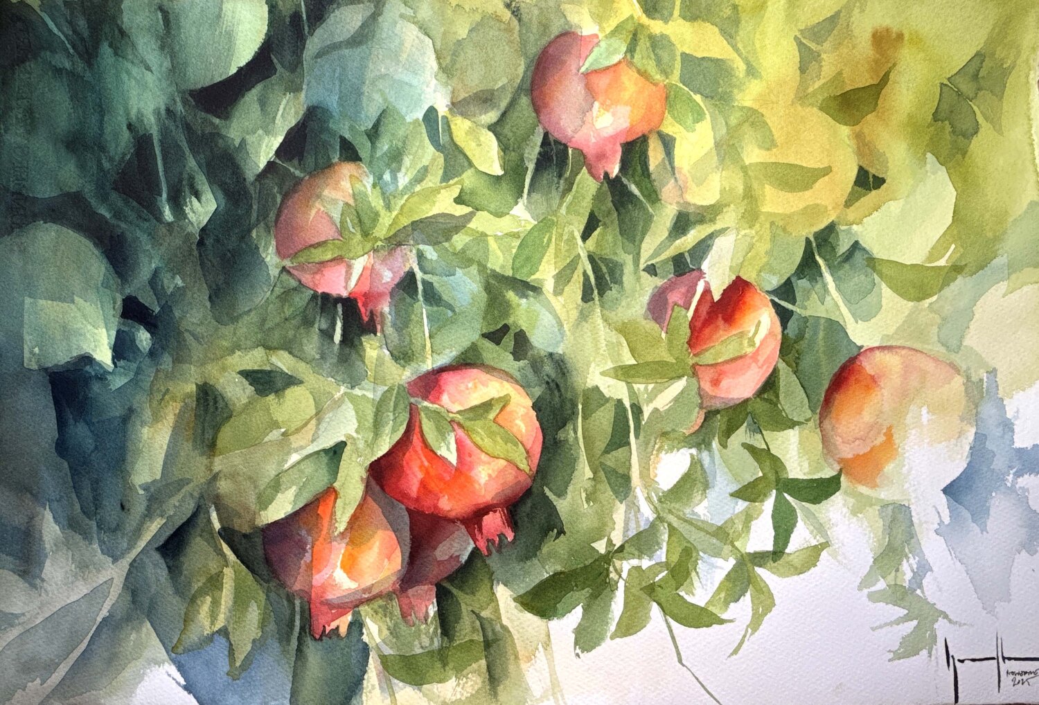 Granadas Nacho Muñoz Cano Original painting for sale