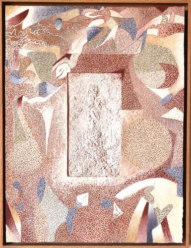Figure rose I - Carapace 4 by Nicole Bovard, Painting for Sale on Select