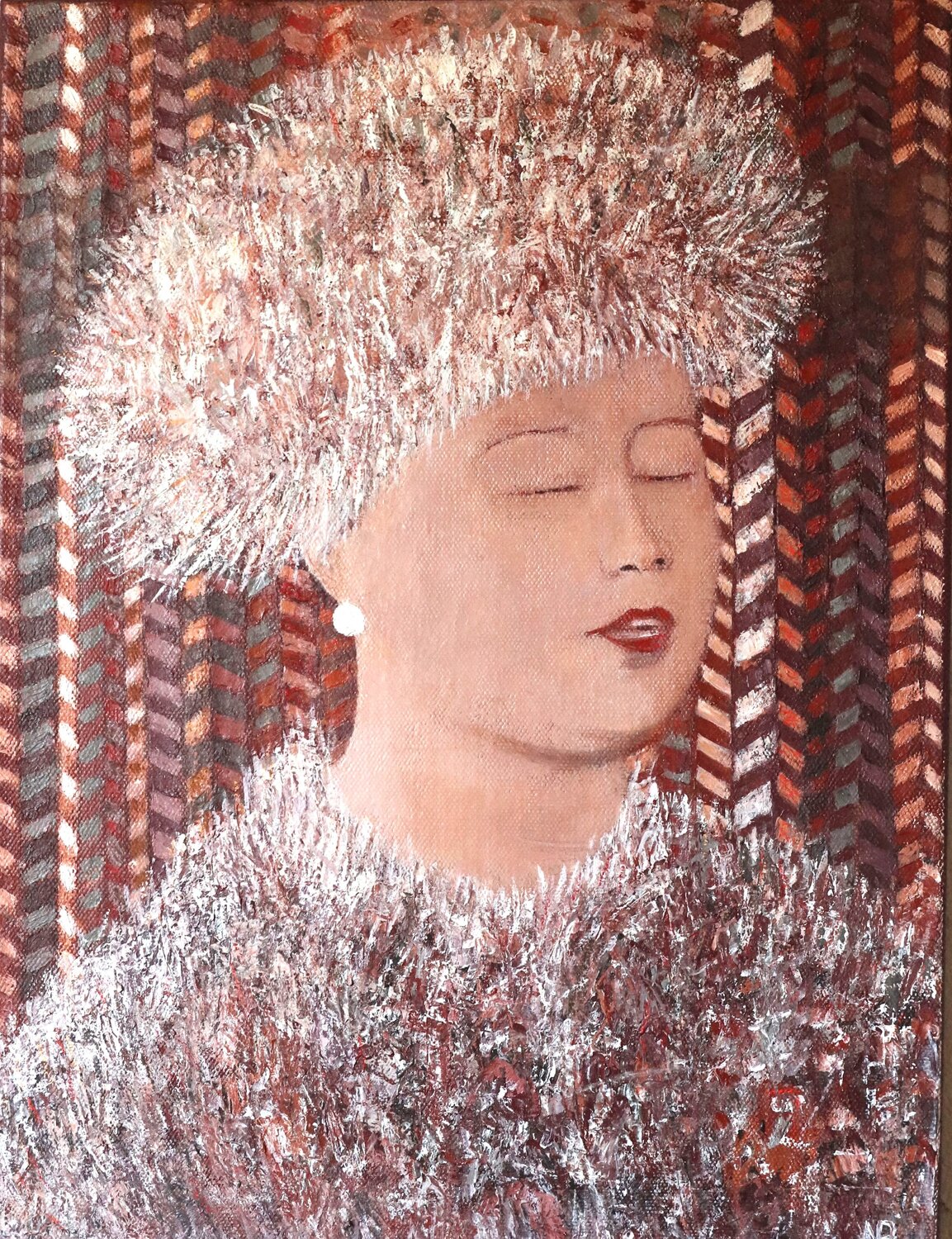 Ella Fitzgerald, chanteuse Nicole Bovard Original painting for sale