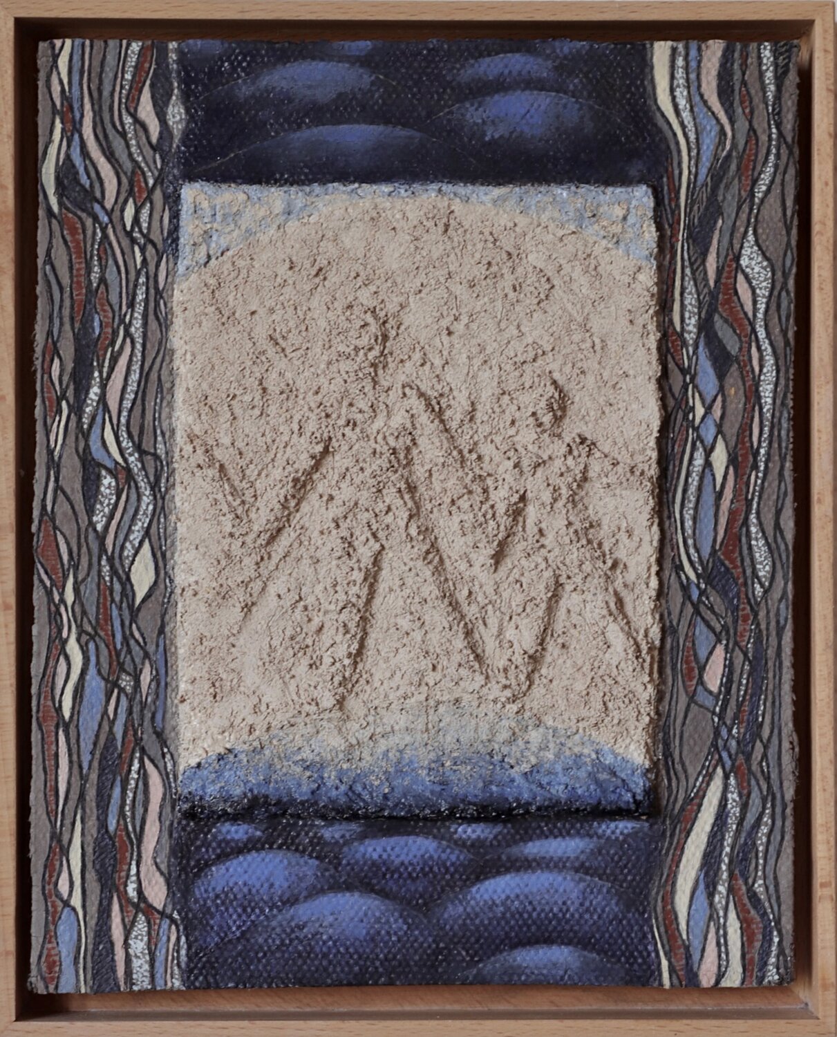 Figure primitive I - Carapace 2 Nicole Bovard Original painting for sale