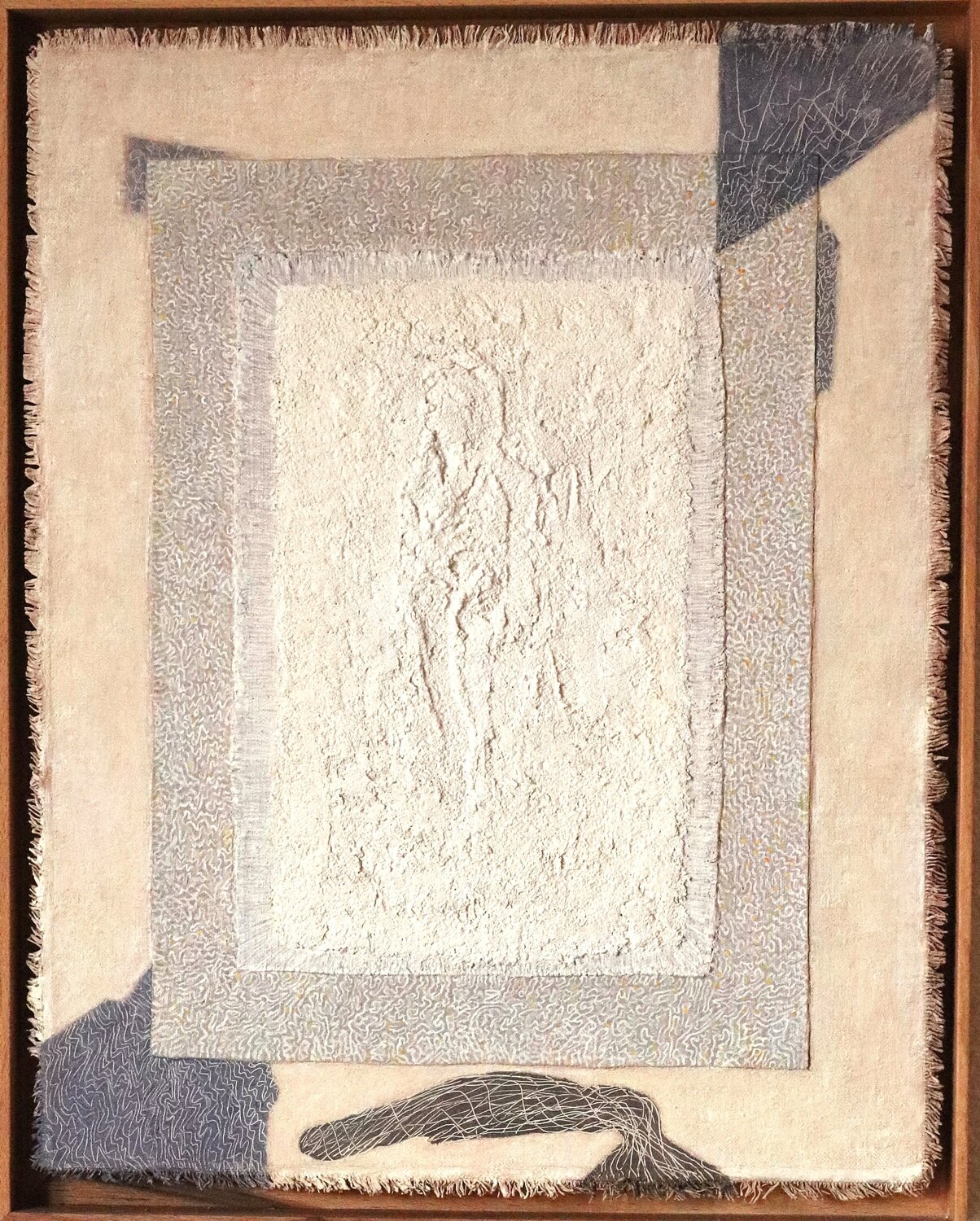 Figure blanche II - Carapace 6 Nicole Bovard Original painting for sale
