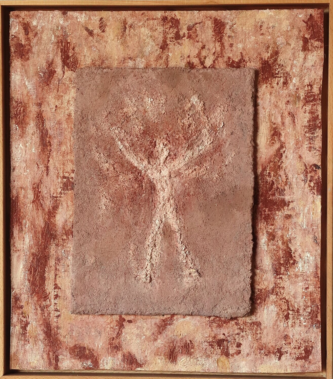Figure primitive II -  Carapace 10 Nicole Bovard Original painting for sale
