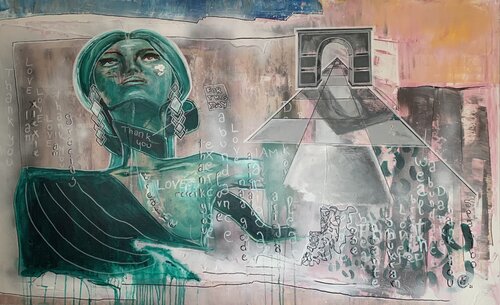Gratitude II by Yasmin Ada-Tarsousi, Painting for Sale on Select