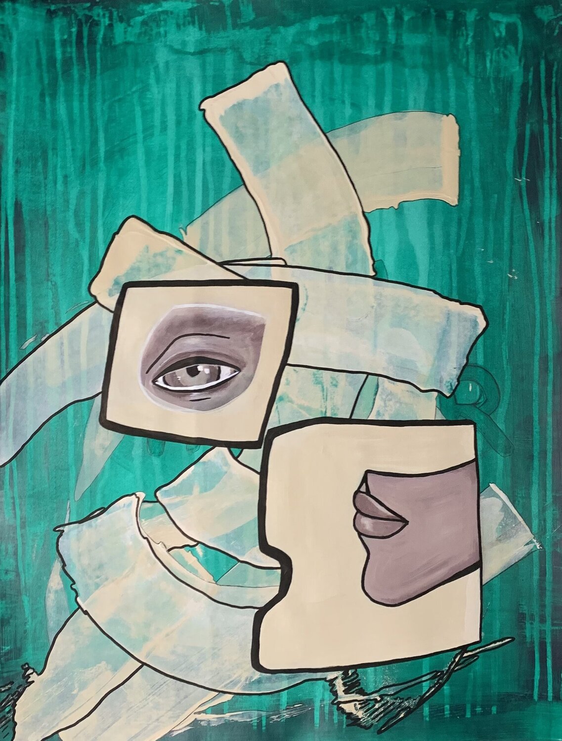 Improvisation 15 Yasmin Ada-Tarsousi Original painting for sale