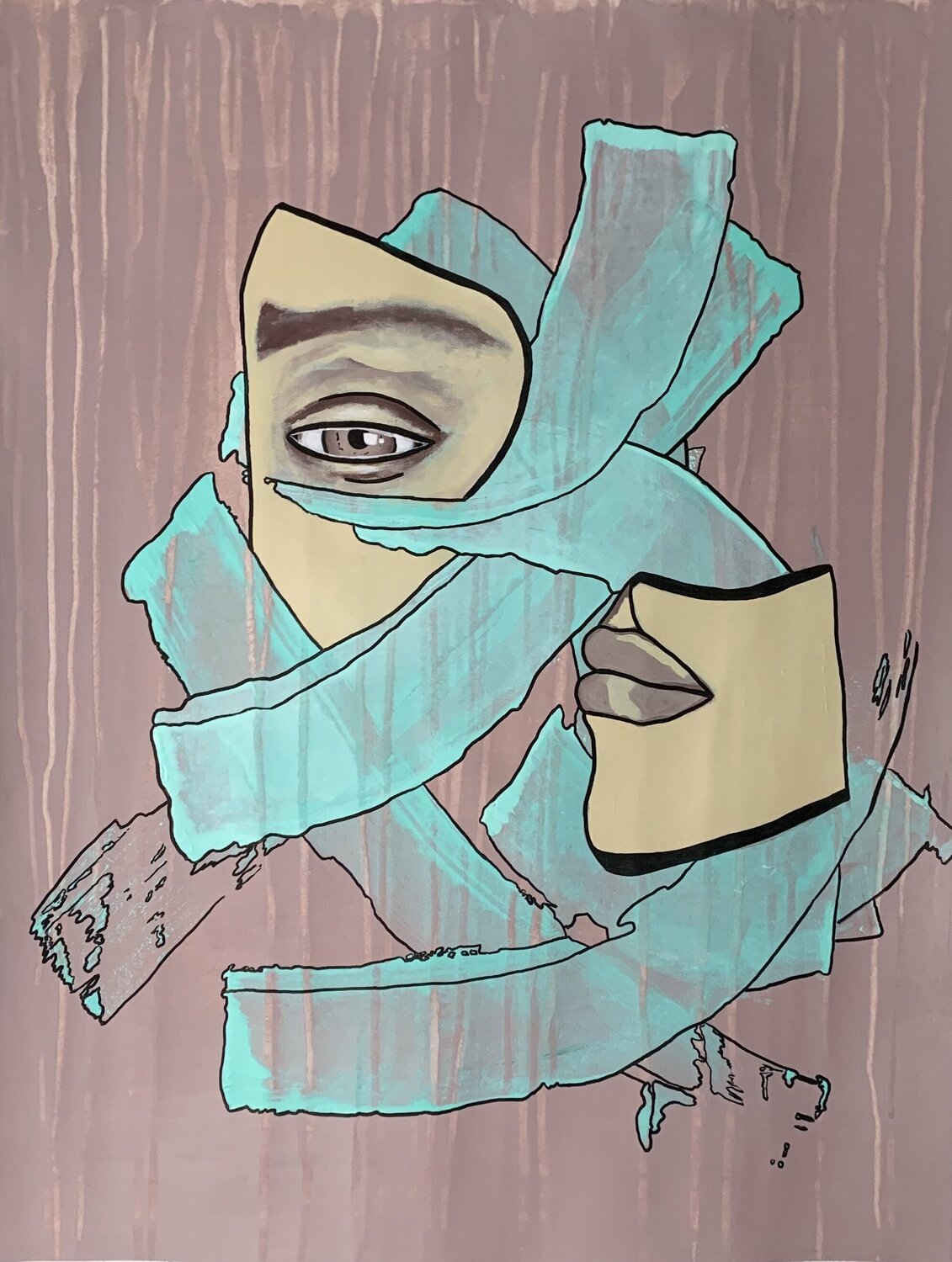 Improvisation 18 Yasmin Ada-Tarsousi Original painting for sale