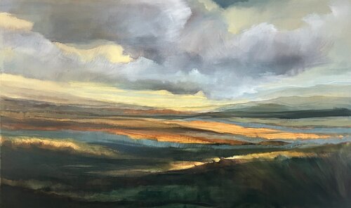 Orange Warm by Caroline Adams, Painting for Sale on Select