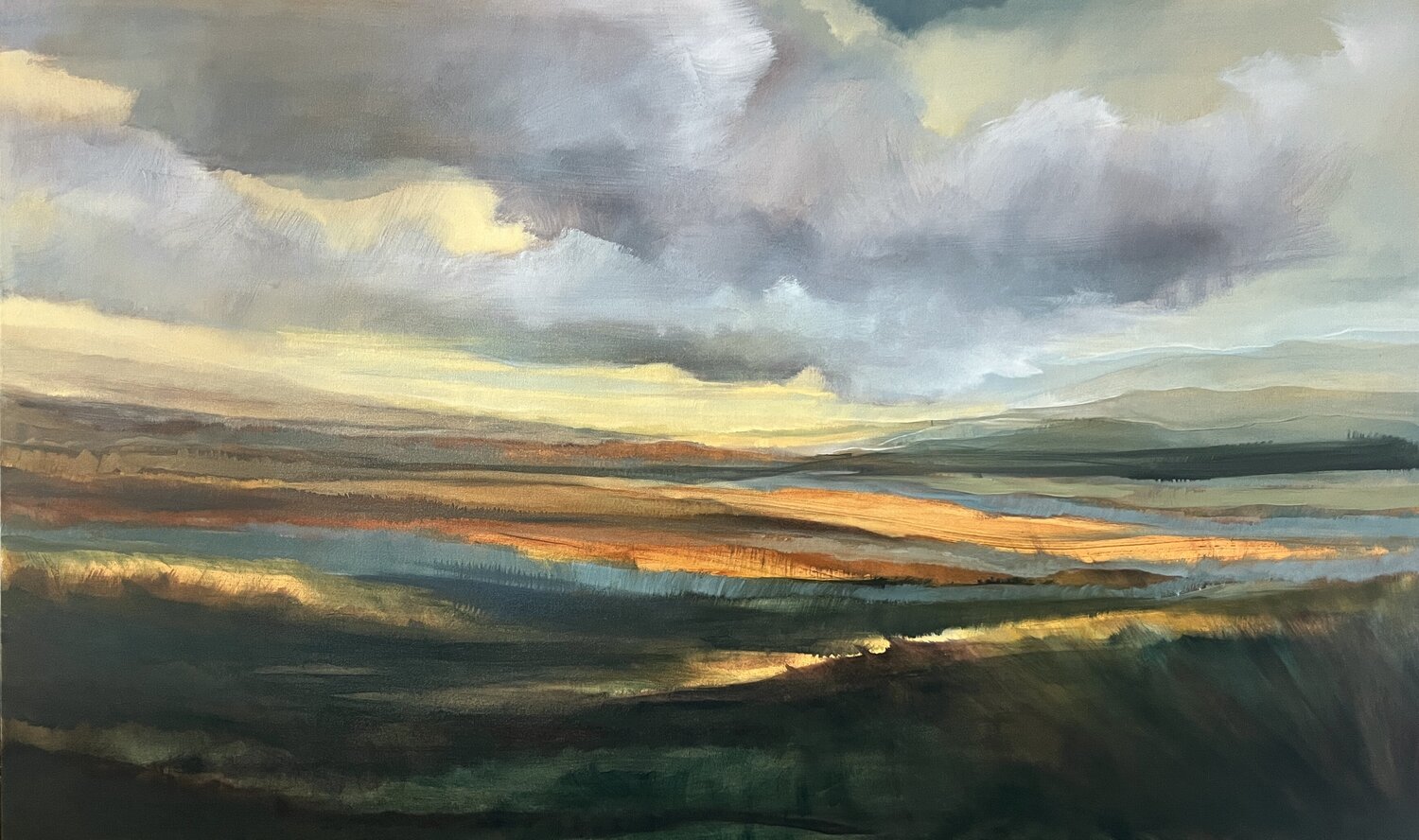 Orange Warm Caroline Adams Original painting for sale