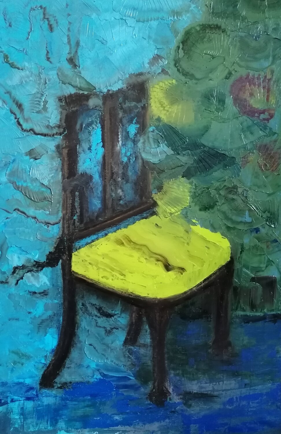The Eldering Chair Dan Zyzniewski Original painting for sale