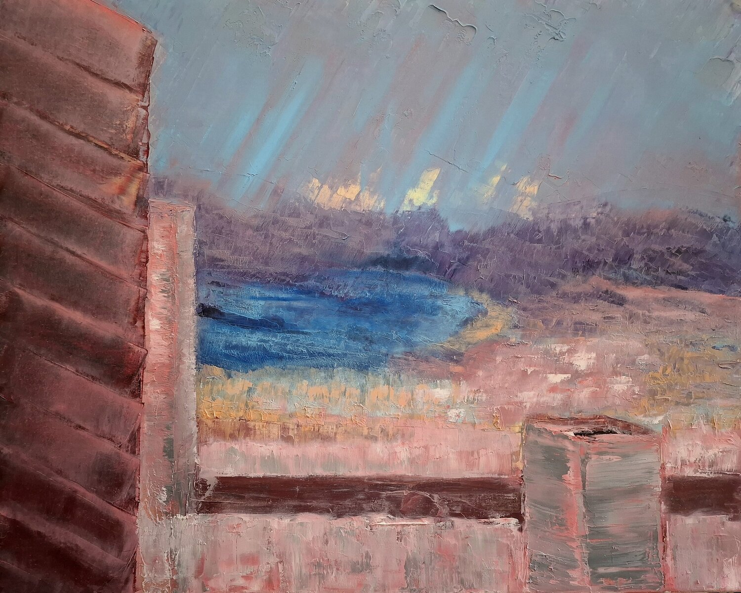 Dawn Over The Bay of Tangier Dan Zyzniewski Original painting for sale