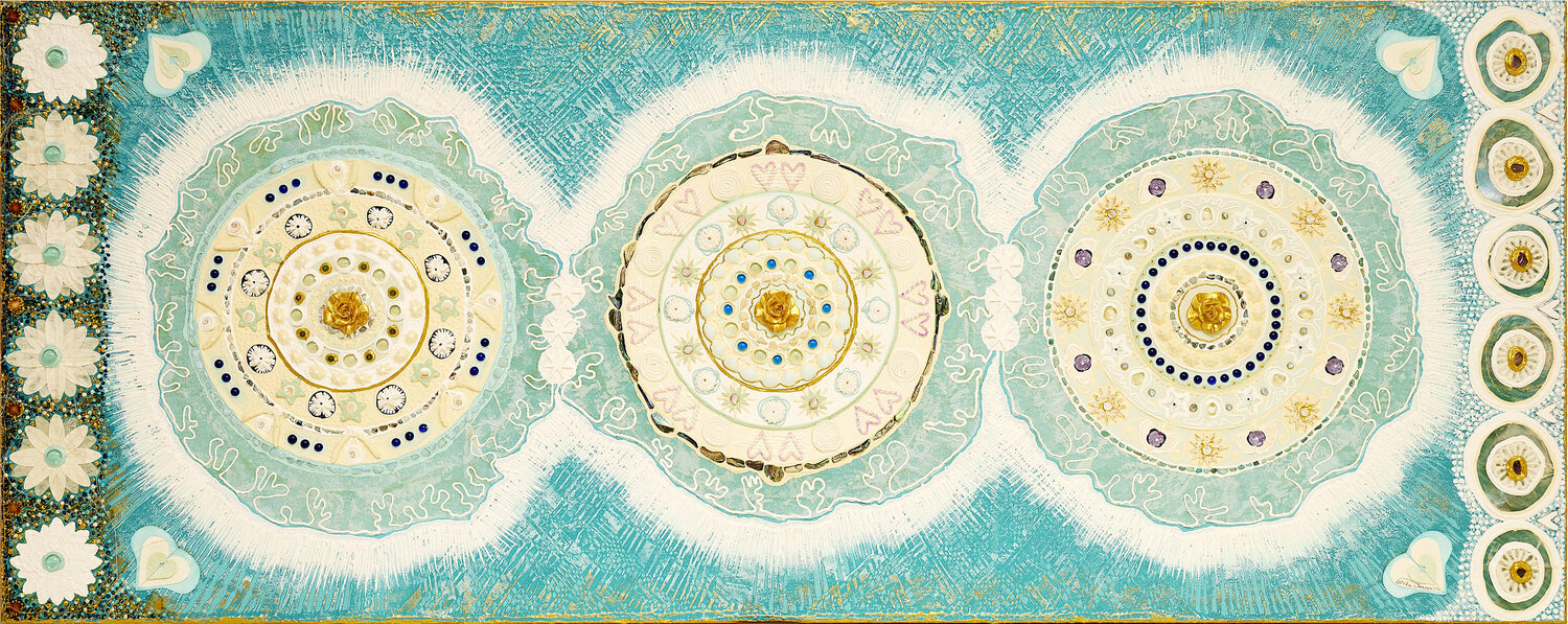 Dreiklang auf Wasser Erika Margarete Jansen Original painting for sale