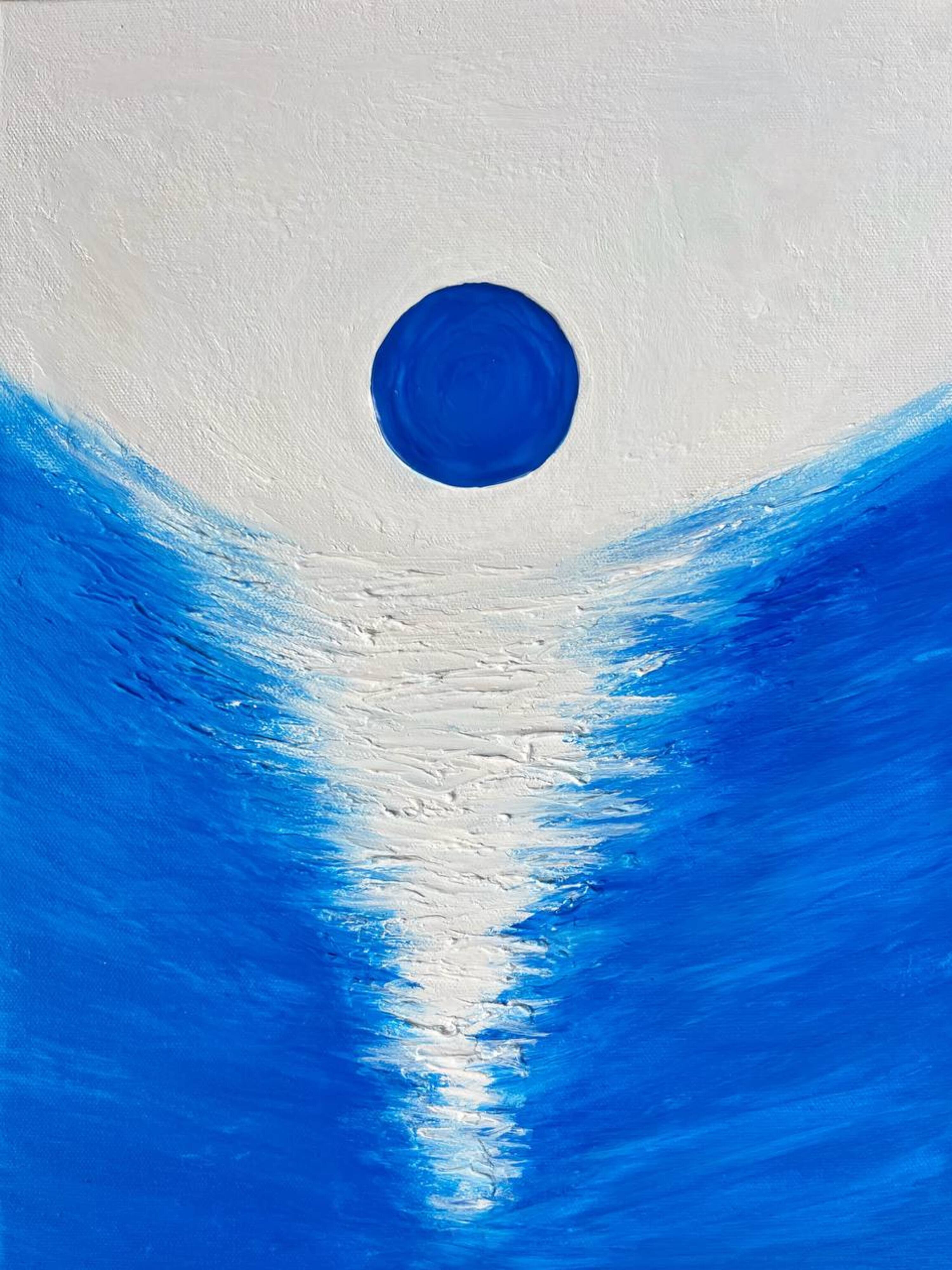 Deep Blue and Reflection of Light