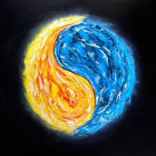 He & She by Lucy Moon, Painting for Sale on Select