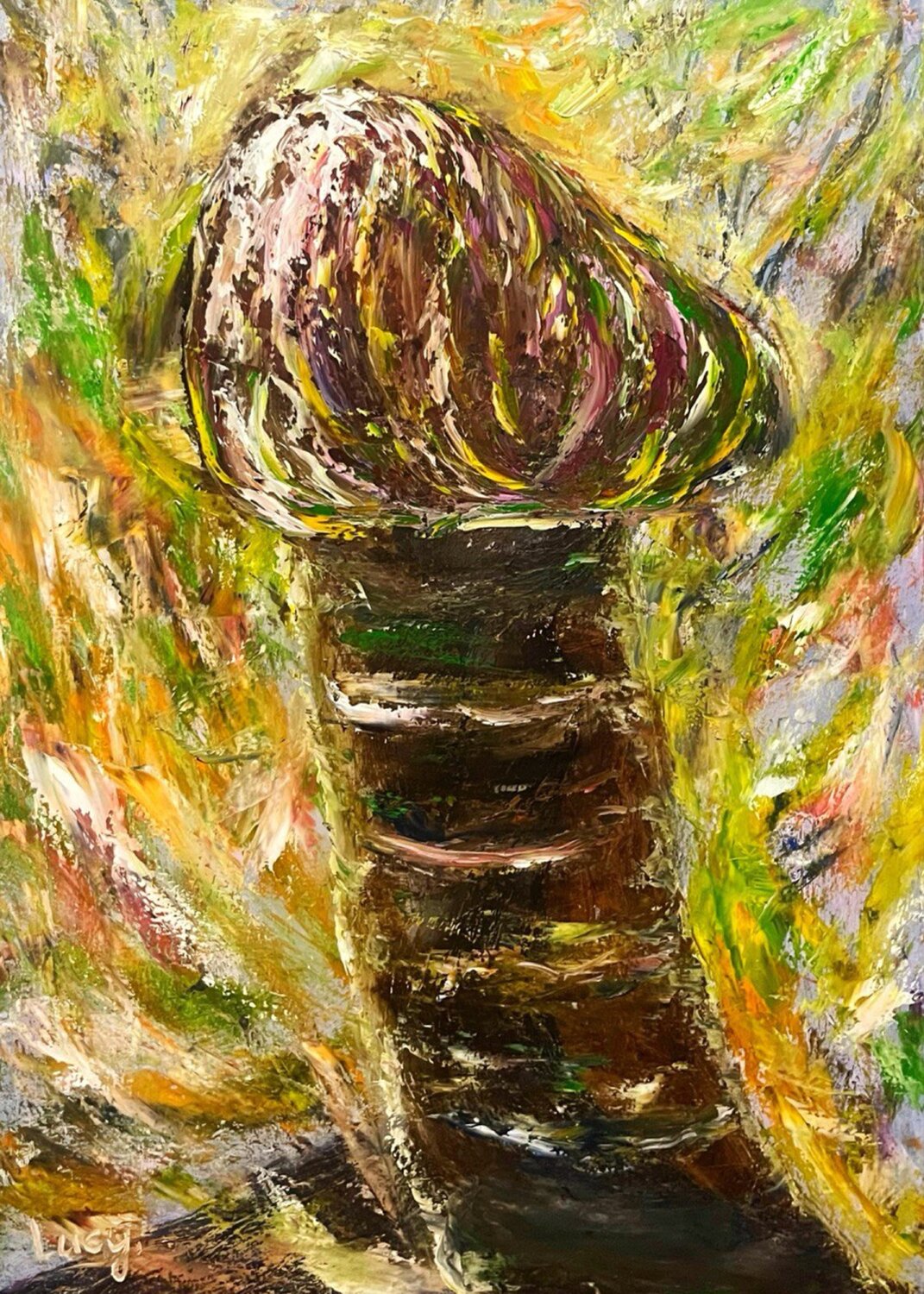 The Seed of Life Lucy Moon Original painting for sale