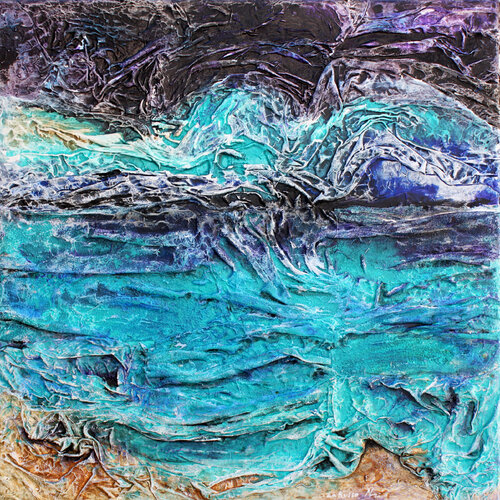 Mer froissée by NATALIA LALETINA, Painting for Sale on Select
