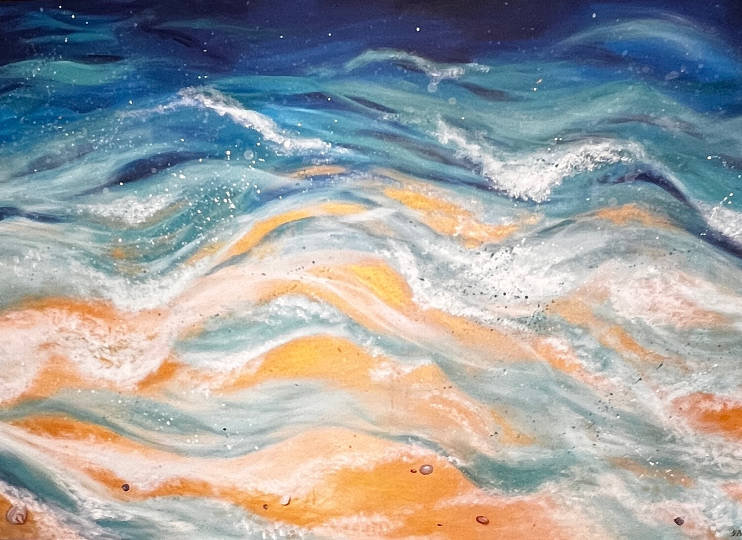 Die Welle Jeannette Reupke Original painting for sale