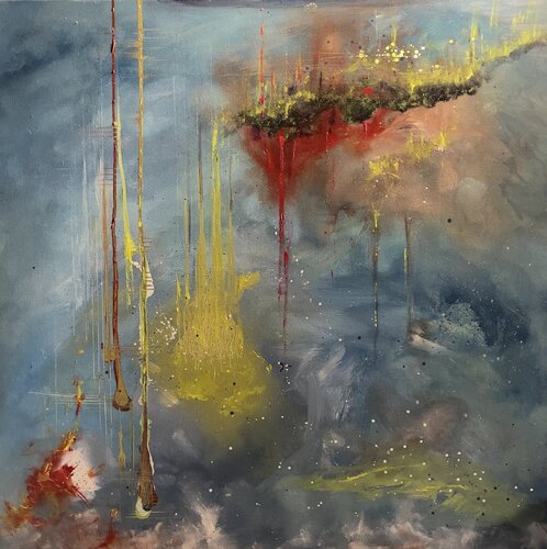 "Blu Azure" by Gery Kempczynski, Painting for Sale on Select