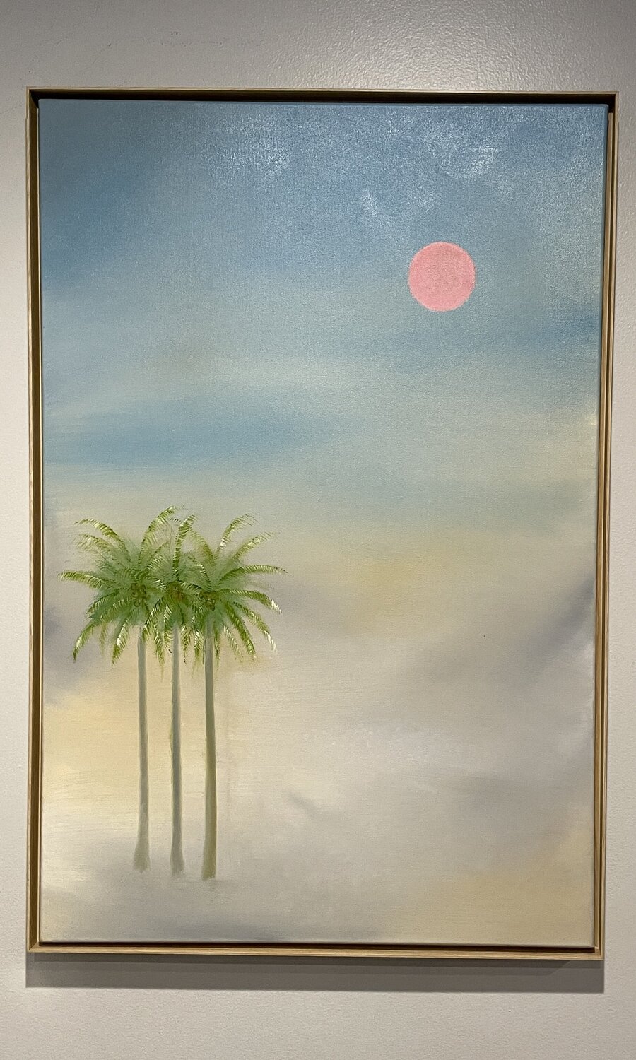 "Desert Sunrise" (Floating frame added) Gery Kempczynski Original painting for sale