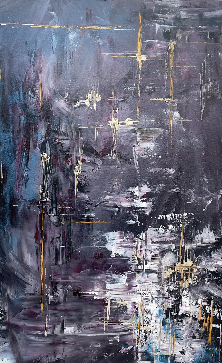 "Alabaster Blu" Gery Kempczynski Original painting for sale