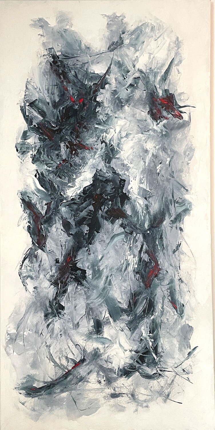 "Vertigo I&II" (Diptych) Gery Kempczynski Original painting for sale