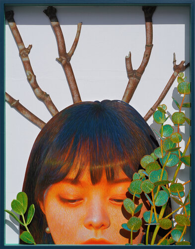 Hidden deer by Seung Hwan Kim, Painting for Sale on Select