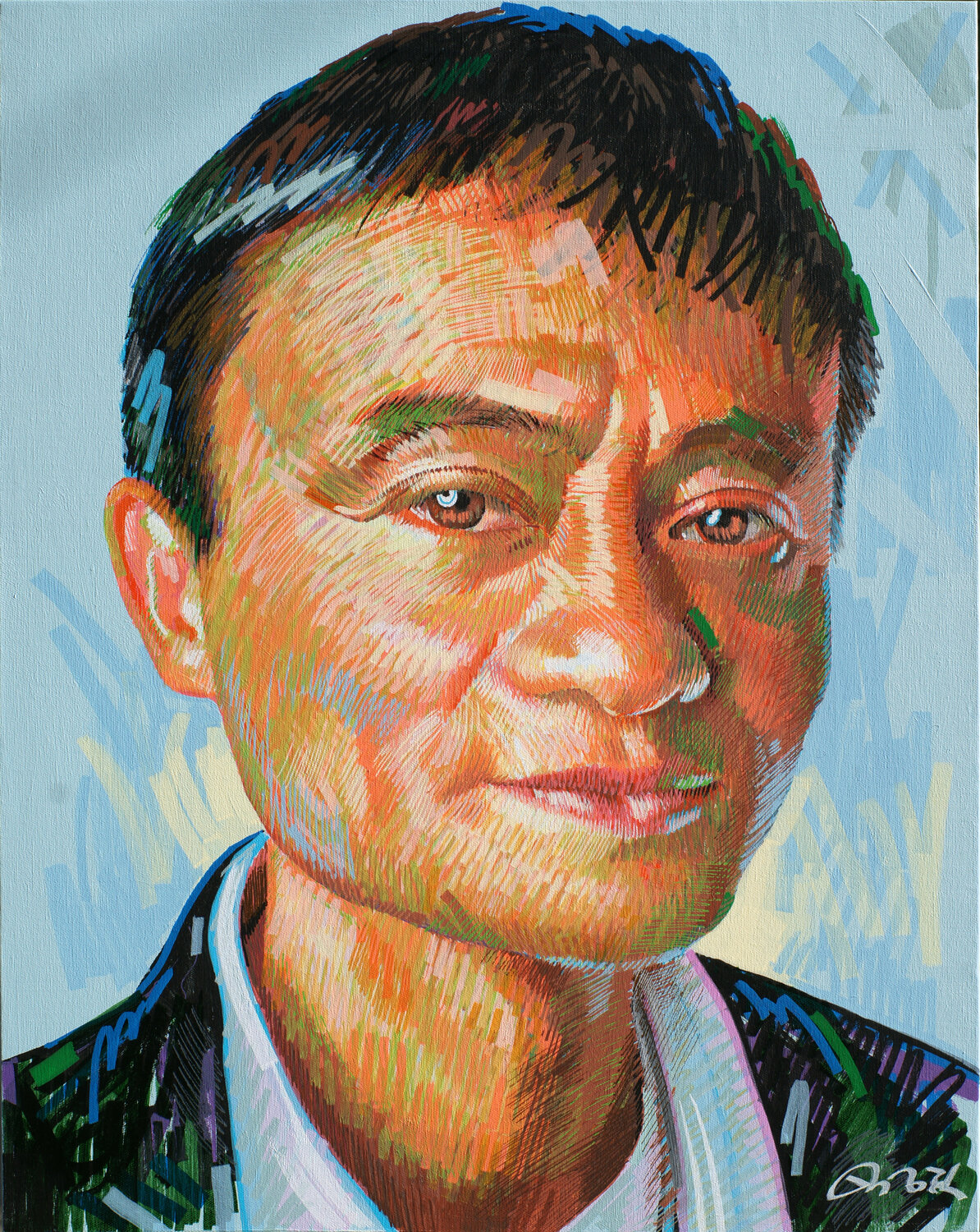 There is no outstanding ideology in the world. There are only sincere results. Seung Hwan Kim Original painting for sale