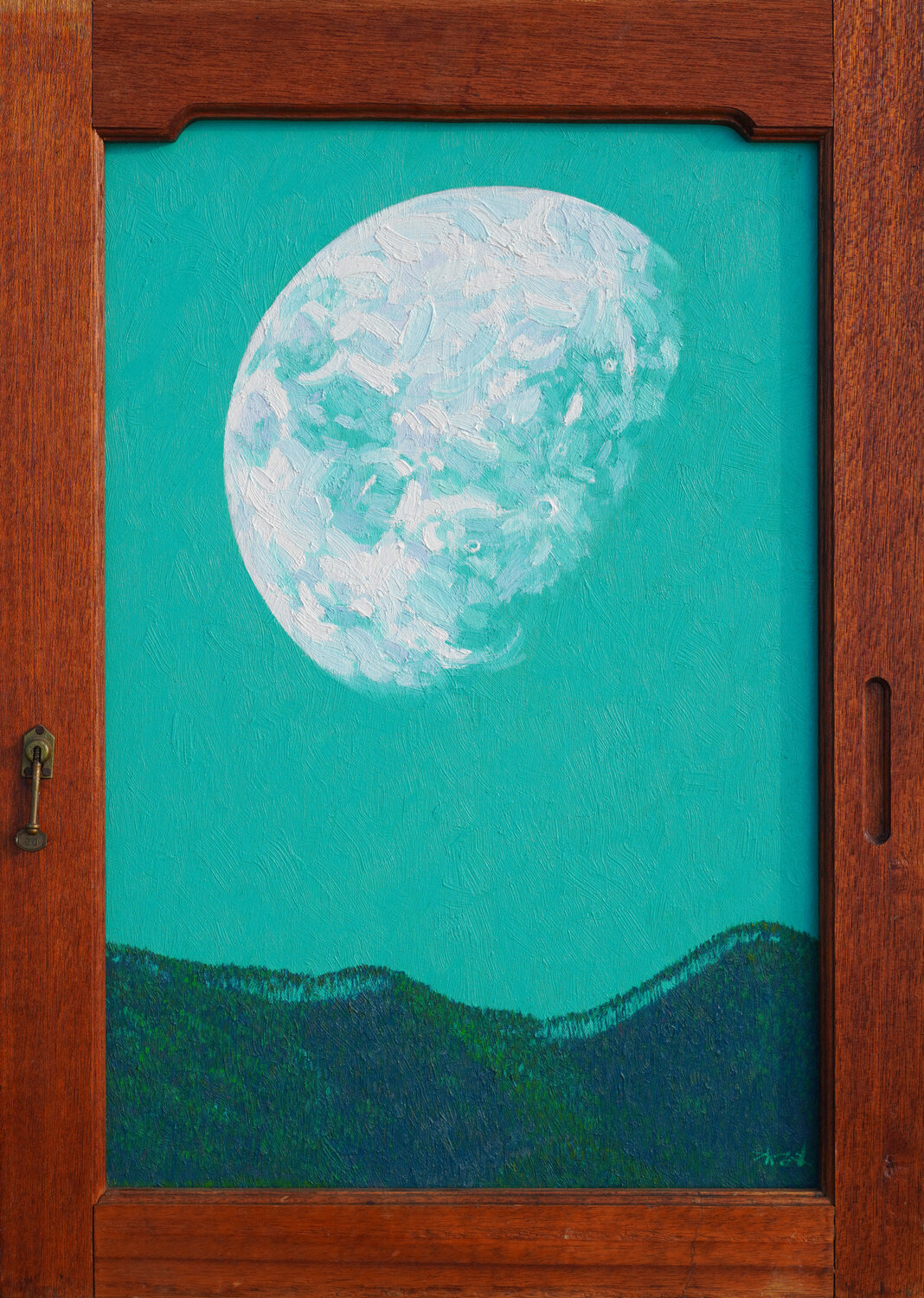 Float a moon Seung Hwan Kim Original painting for sale