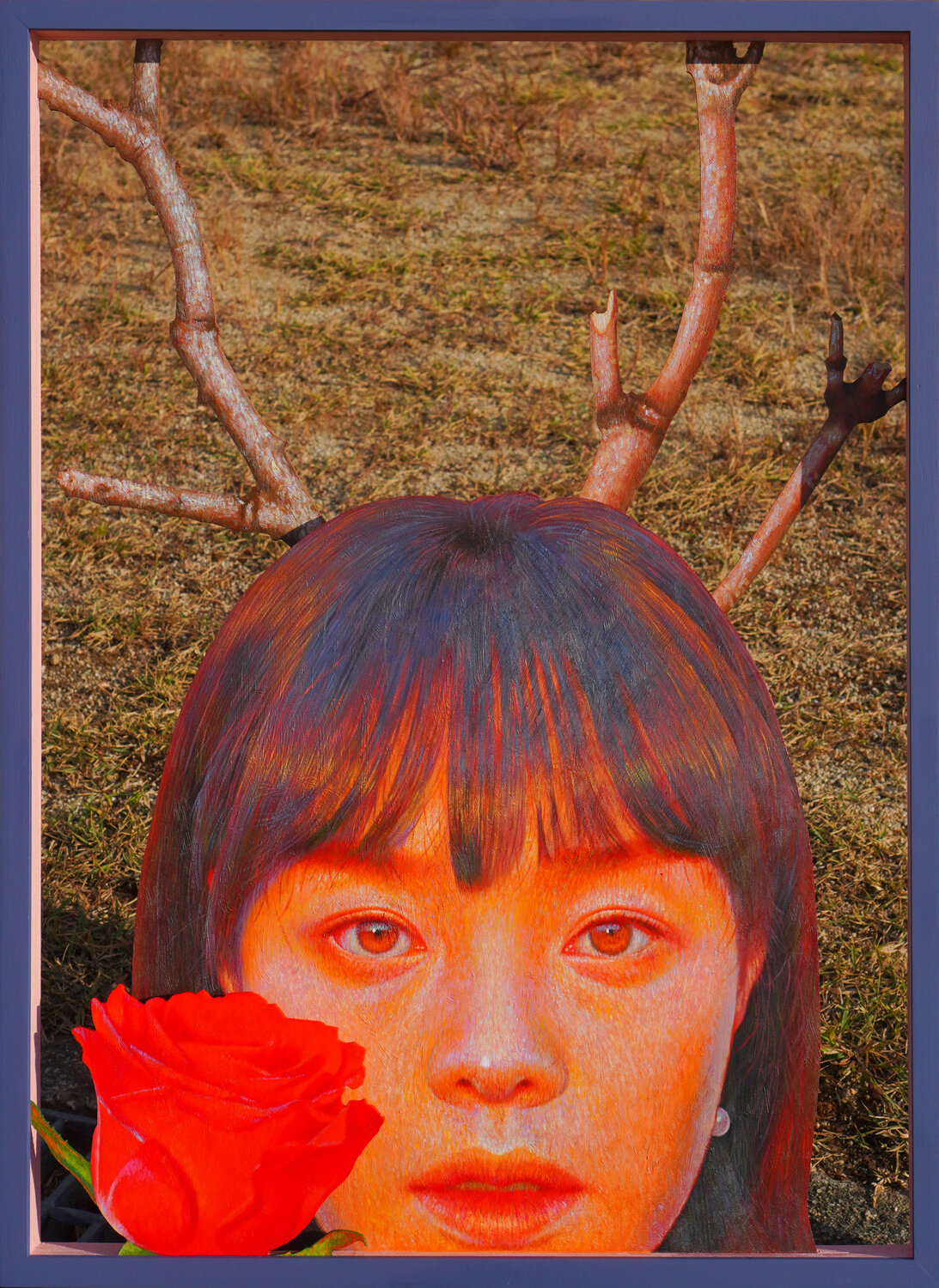 Hidden deer Seung Hwan Kim Original painting for sale