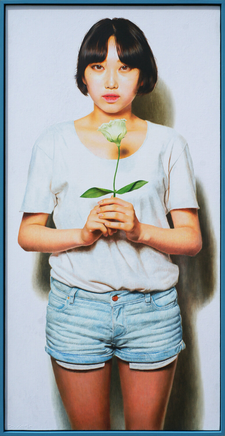 Flower Seung Hwan Kim Original painting for sale