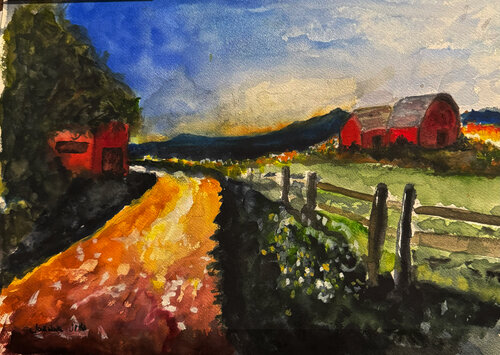 As Evening Falls by Joanne Joki, Painting for Sale on Select