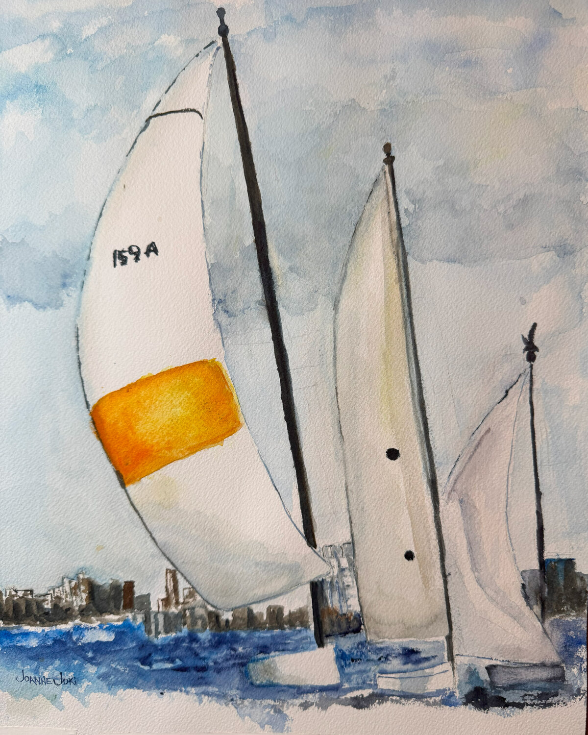 Catching the Wind Joanne Joki Original painting for sale