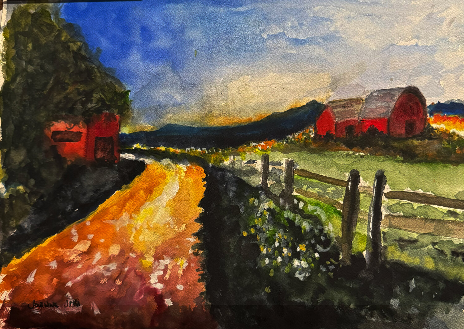 As Evening Falls Joanne Joki Original painting for sale