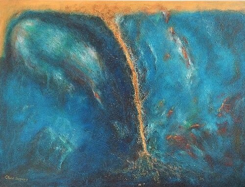 At a Crossroads by Claire Szegvary, Painting for Sale on Select