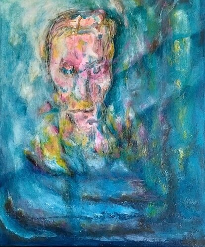 Father Knew by Claire Szegvary, Painting for Sale on Select
