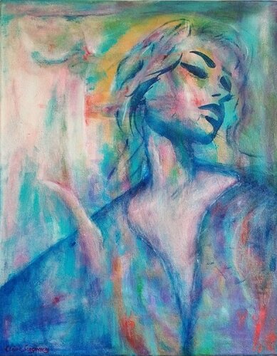 At the Edge of Silence by Claire Szegvary, Painting for Sale on Select