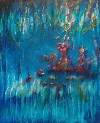 Silent Ceremony by Claire Szegvary, Painting for Sale on Select