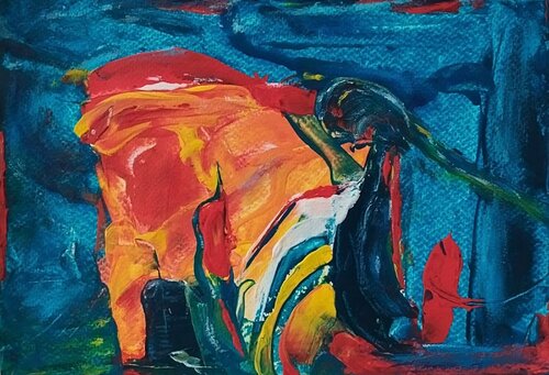 The Birth of Fire von Claire Szegvary, Malerei kaufen auf Select