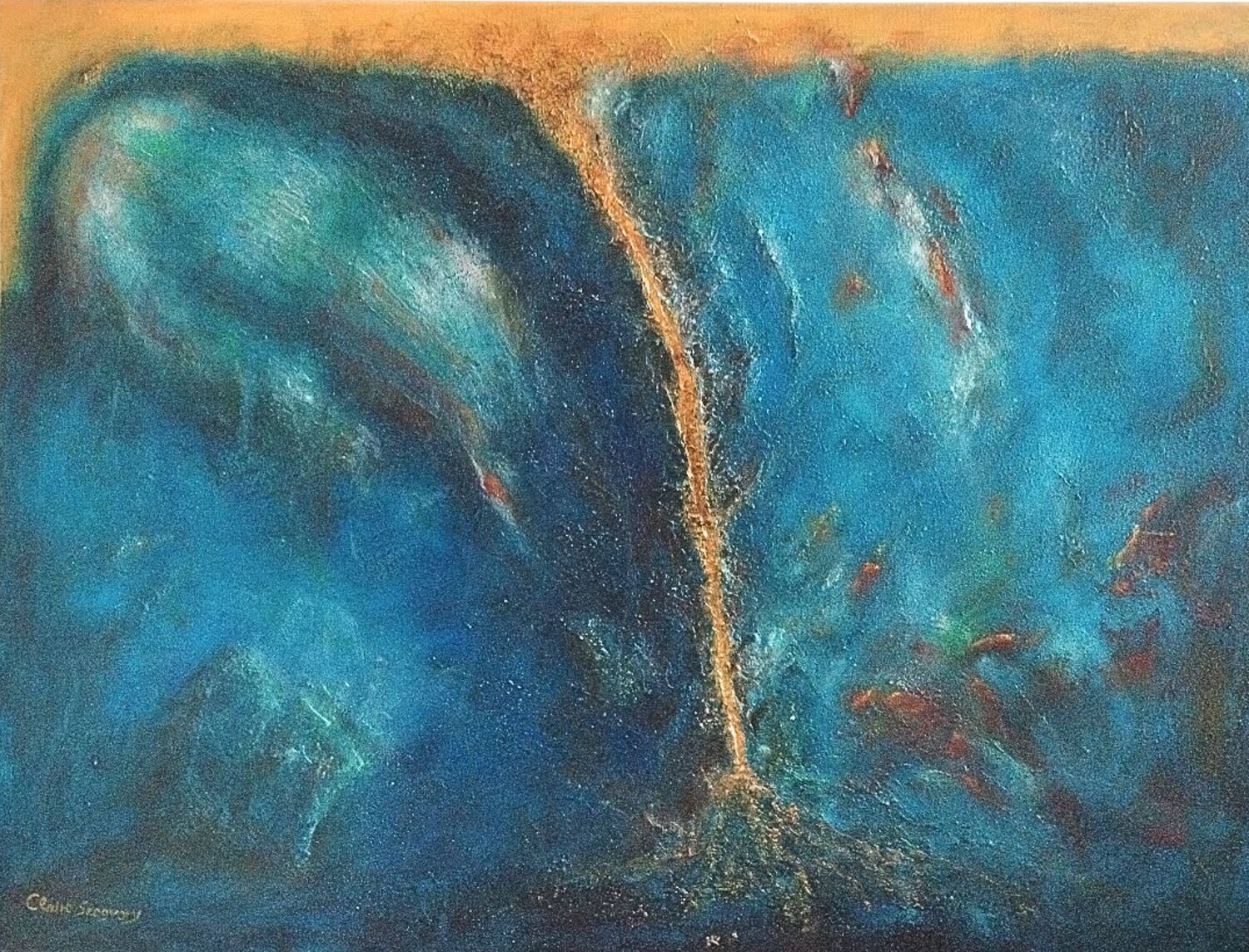 At a Crossroads Claire Szegvary Original painting for sale