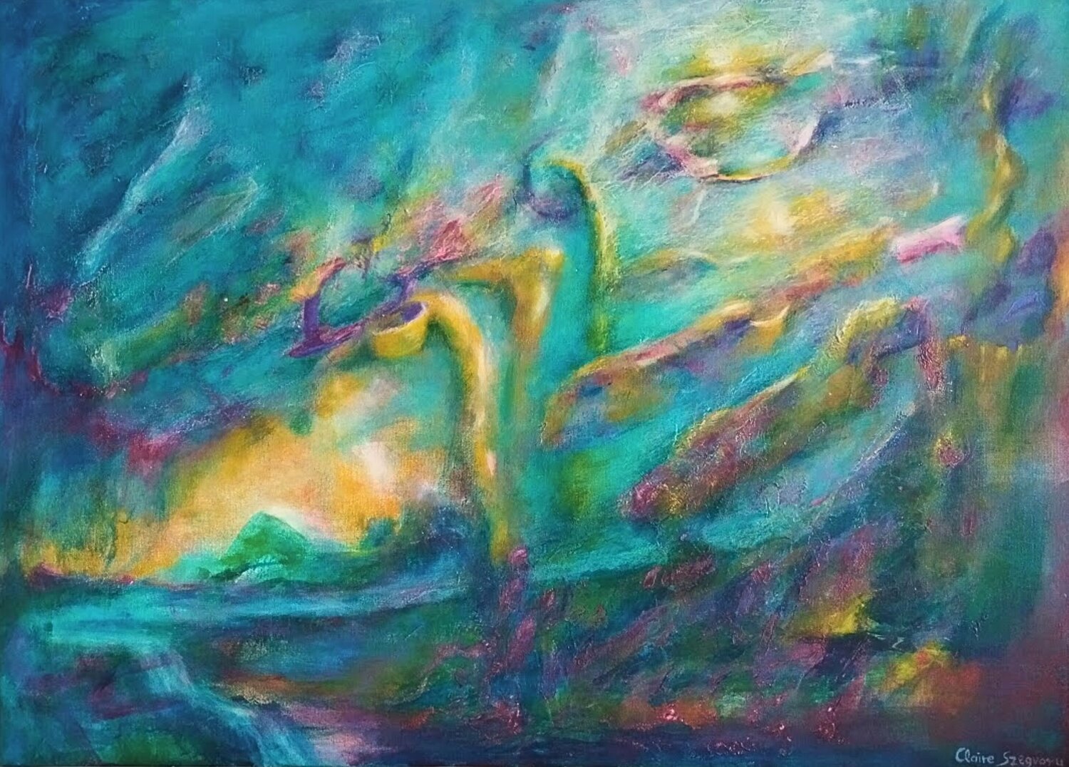 Spring Dawn Claire Szegvary Original painting for sale