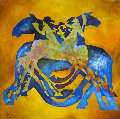 Warriors at Sunrise by Raymond Andrews, Painting for Sale on Select
